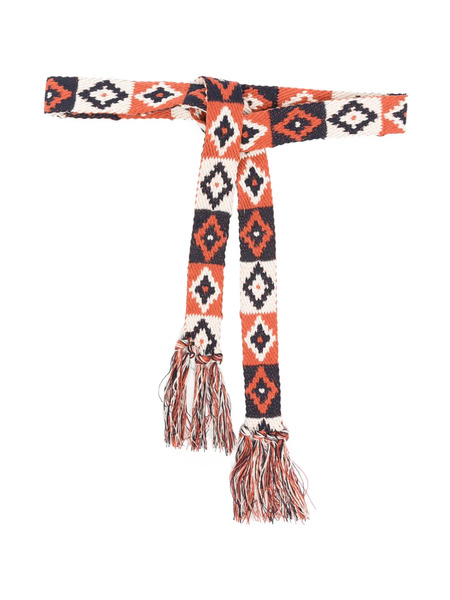  Pierre-louis Mascia Tassel Pattern Belt - Orange 