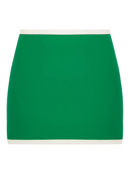  Pilzer Contrasting-trim Mini Skirt - Green 