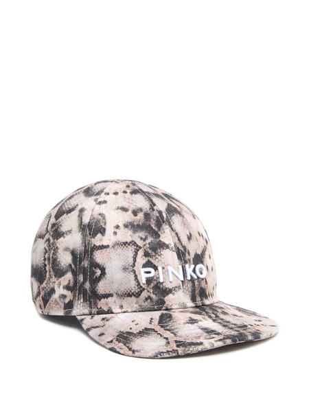  Pinko Animal-print Baseball Cap - Neutrals 
