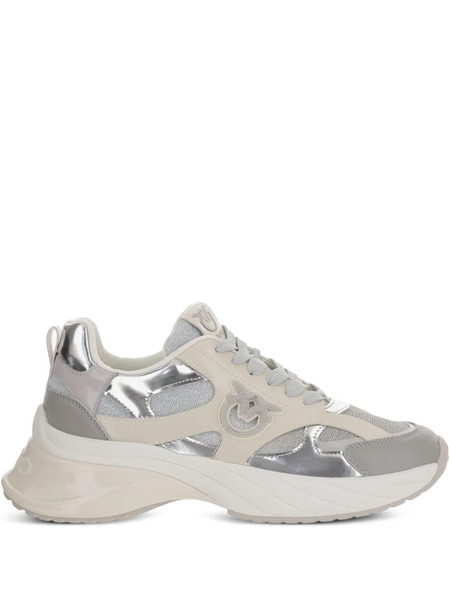  Pinko Ariel Mirror-finish Sneakers - Grey 