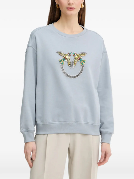  Pinko Bead-embellished Sweatshirt - Blue 