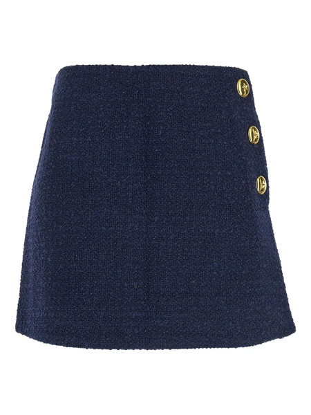  Pinko Bouclé Mini Skirt - Blue 