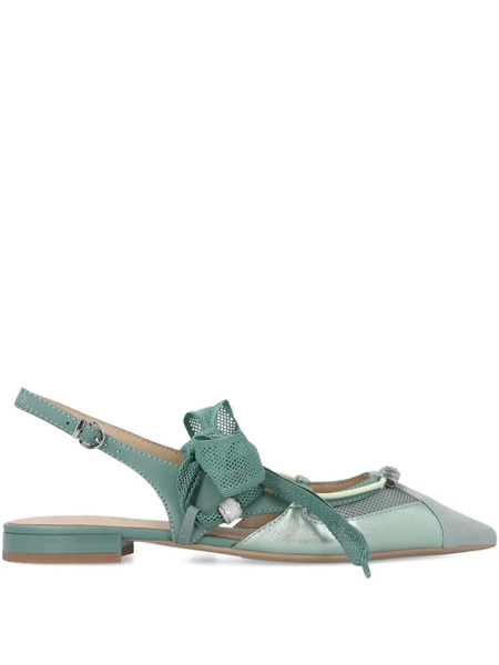  Pinko Bow-embellished Ballet Flats - Green 