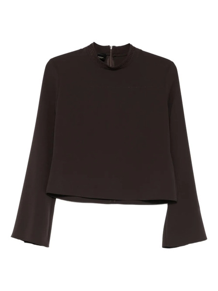  Pinko Bucatini Flared-sleeve Blouse - Brown 