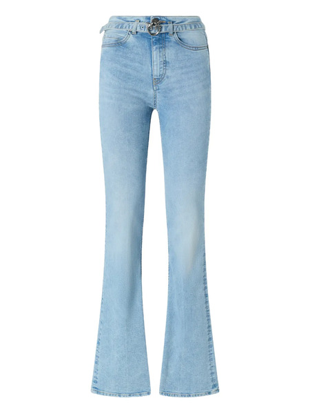  Pinko Buckle-embellished Flared Jeans - Blue 