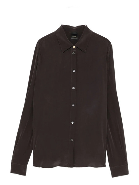  Pinko Button-down Silk Shirt - Grey 