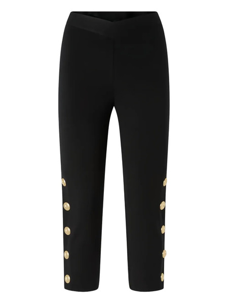  Pinko Button-embellished Trousers - Black 