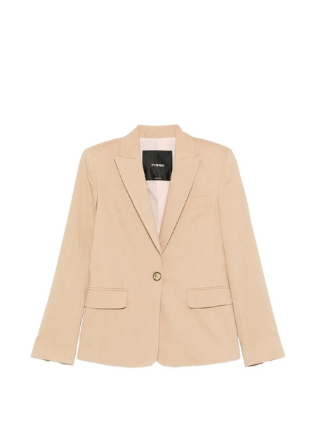  Pinko Button Flax Blazer - Neutrals 