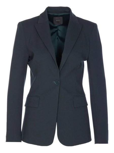  Pinko Button-front V-neck Jacket - Green 