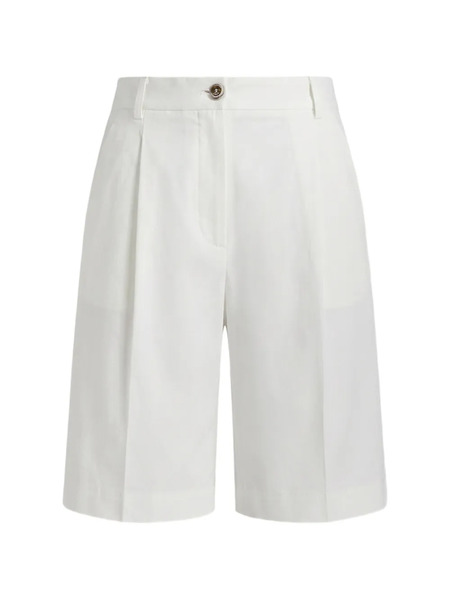  Pinko Button Pleated Shorts - White 