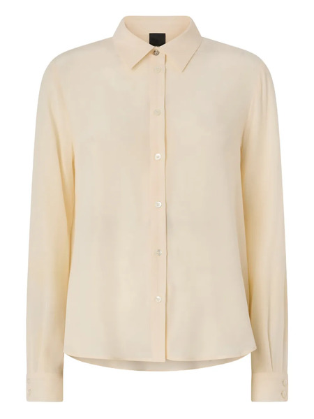  Pinko Buttoned Collared Shirt - Neutrals 