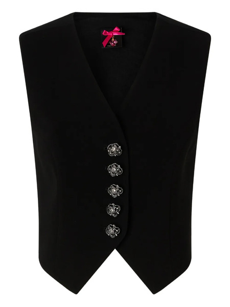  Pinko Buttoned Waistcoat - Black 