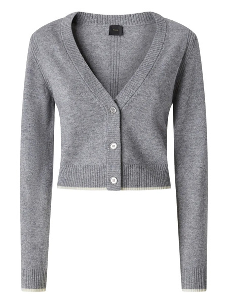  Pinko Cropped Cardigan - Grey 