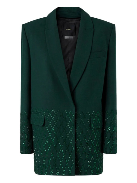  Pinko Crystal-embellished Blazer - Green 