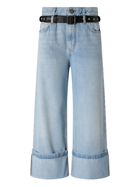  Pinko Cuffed Belted Jeans - Blue 