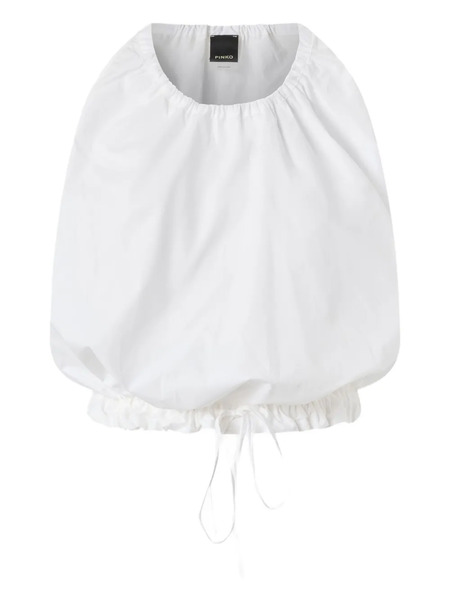  Pinko Drawstring-detail Top - White 