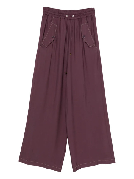  Pinko Drawstring-fastening Trousers - Purple 