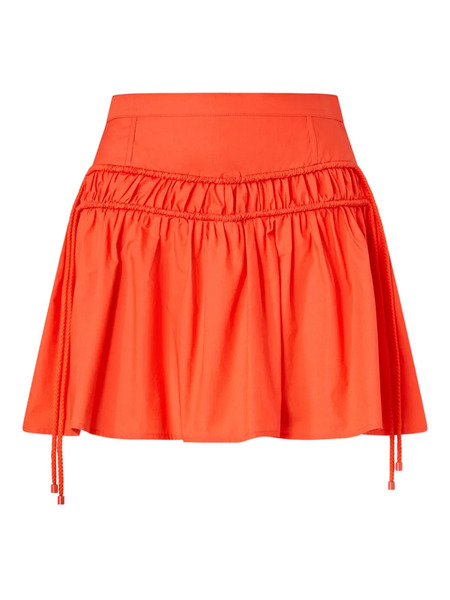  Pinko Drawstring Gathered Skirt - Orange 