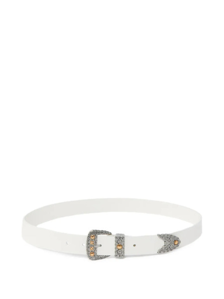  Pinko Embellished-buckle Belt - White 