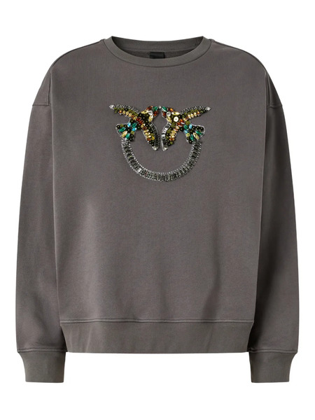  Pinko Embellished Sweatshirt - Grey 