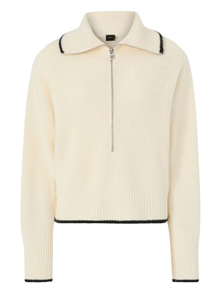 Pinko Folegandros Half-zip Sweater - Neutrals 