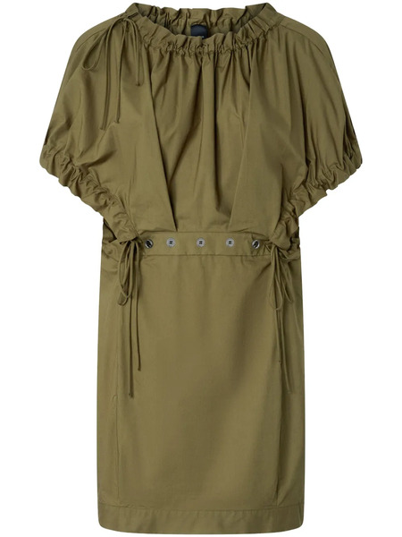  Pinko Gathered Mini Dress - Green 