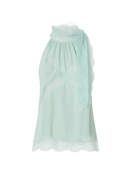  Pinko Halterneck Lace Top - Green 
