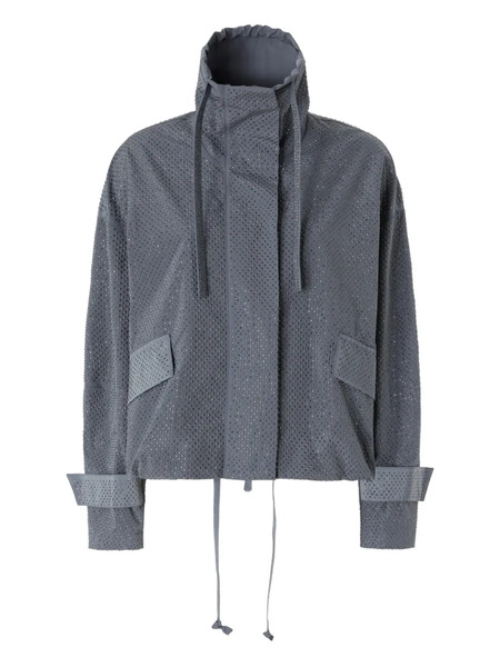  Pinko Hooded Pocket Jacket - Grey 