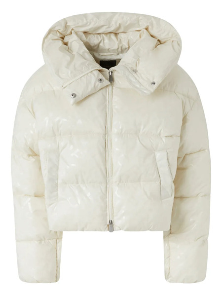  Pinko Hooded Puffer Jacket - White 