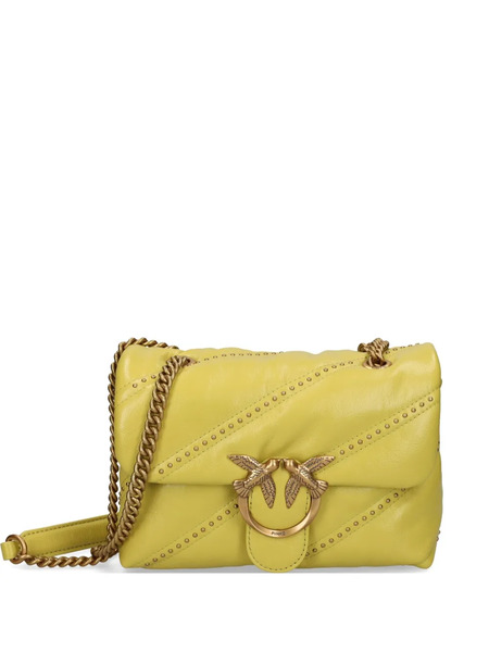  Pinko Leather Shoulder Bag - Yellow 