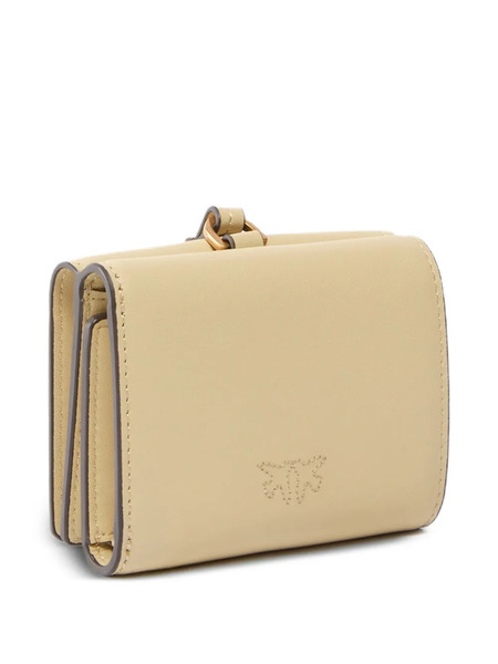  Pinko Logo Leather Wallet - Yellow 