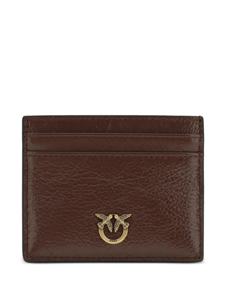  Pinko Logo-plaque Card Holder - Brown 