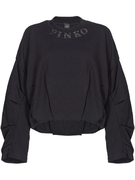  Pinko Logo-print Sweatshirt - Black 