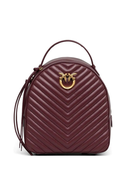  Pinko Love Chevron Backpack - Red 