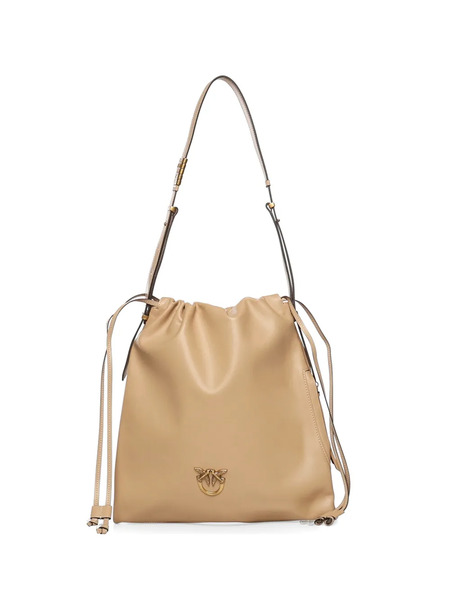  Pinko Medium Drawstring Shoulder Bag - Neutrals 
