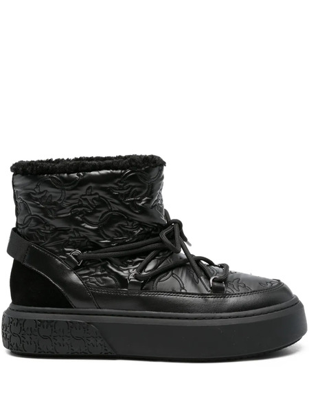  Pinko 40mm Quilted Platform Boots - Black 