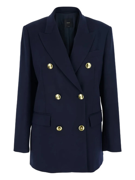  Pinko New Guinea Double-breasted Blazer - Blue 
