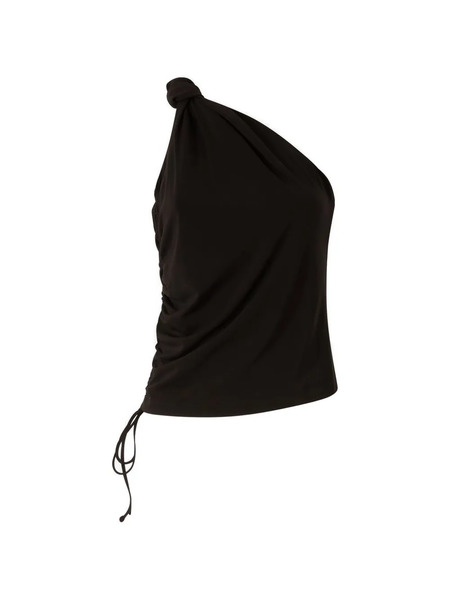  Pinko One-shoulder Ruched Top - Black 