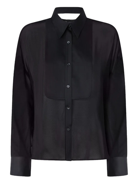  Pinko Pleated-panel Shirt - Black 