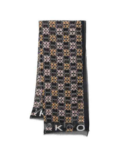  Pinko Printed Scarf - Black 