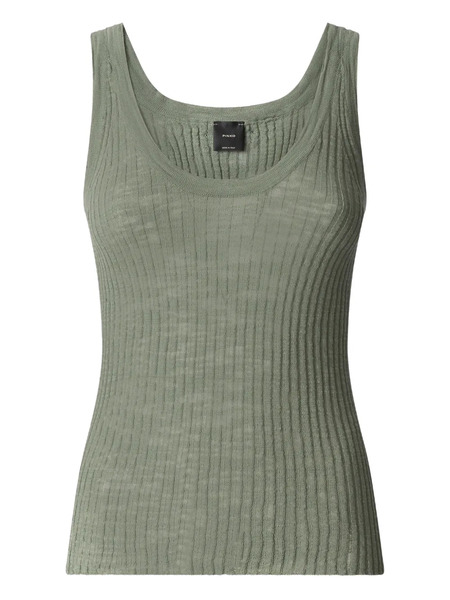  Pinko Ribbed Tank Top - Green 