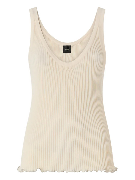  Pinko Ribbed Tank Top - Neutrals 