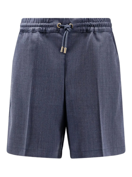  Pinko Scarola Drawstring Shorts - Blue 