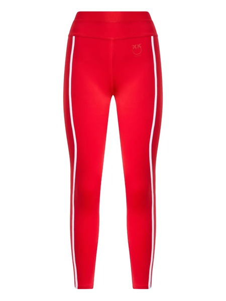  Pinko Side-stripe Leggings - Red 