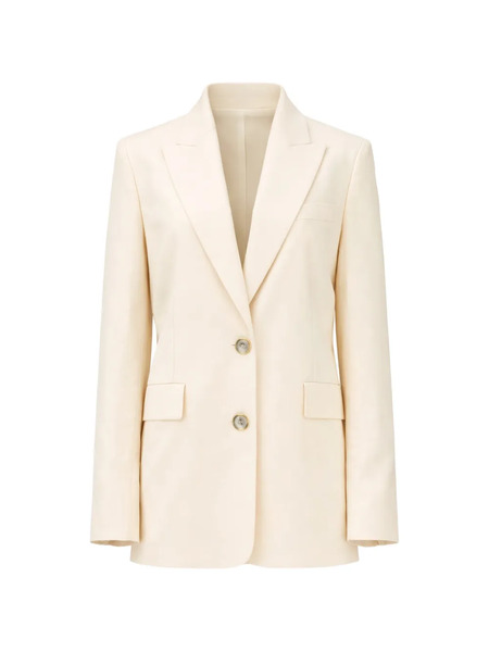 Pinko Single-breasted Blazer - White 