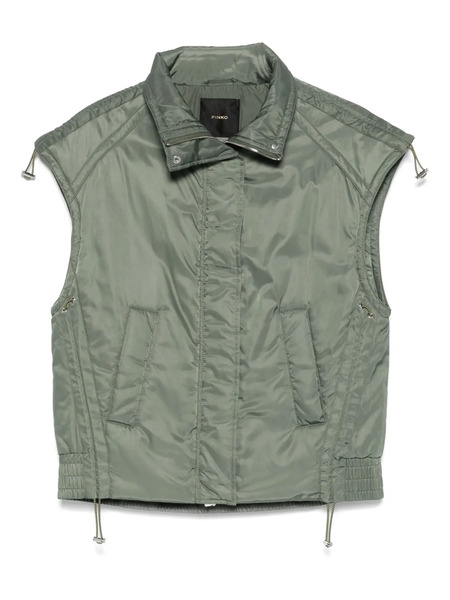  Pinko Sleeveless Zip-front Gilet - Green 