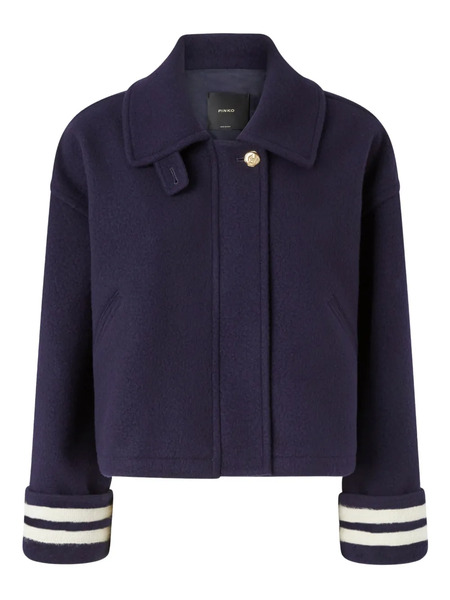  Pinko Striped-cuffs Jacket - Blue 