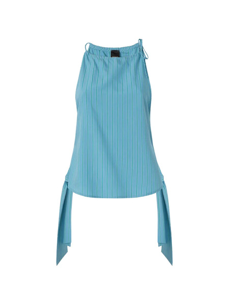  Pinko Striped Halterneck Top - Blue 