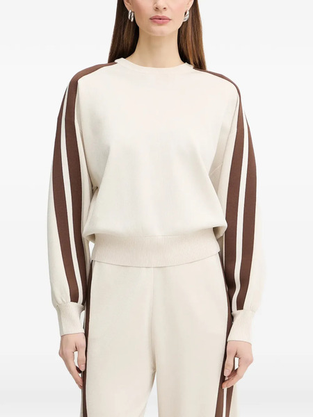  Pinko Striped Sweatshirt - Neutrals 