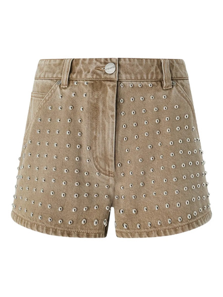  Pinko Stud-embellished Shorts - Neutrals 